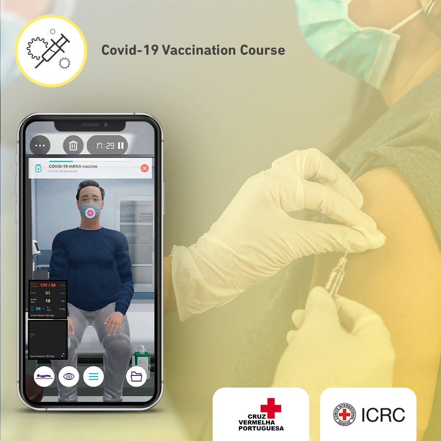 Body Interact COVID-19 Vaccination Course with International and Portuguese Red Cross organizations