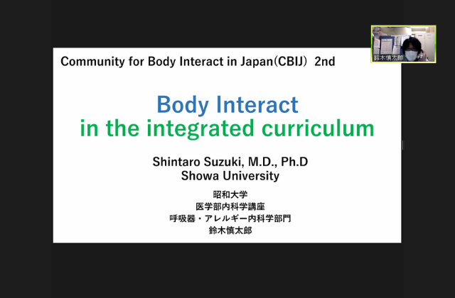 Prof.Shintaro presentation at Body Interact Community of Practice Japan second meeting